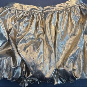 Metallic Gold Bubble Skirt